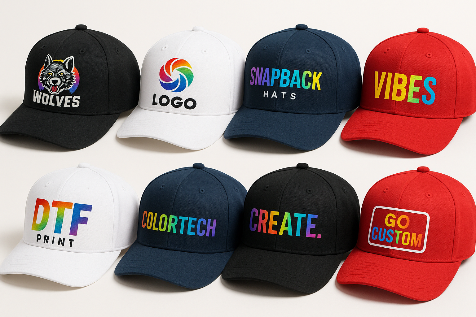 Gorras Personalizadas que Hablan por Ti 🔥

El accesorio que nunca pasa de moda 😎. Personaliza tu gorra con logotipo, diseño o frase favorita y conviértela en el detalle perfecto para promocionar tu marca 🚀, uniformar a tu equipo 🏆 o darle un toque único a tu estilo ✨.

Con la tecnología DTF Textil, tus estampados lucen vibrantes 🌈 y resistentes al uso diario.
👉 ¡Haz que tu estilo y tu marca brillen con una gorra única! 🌟
