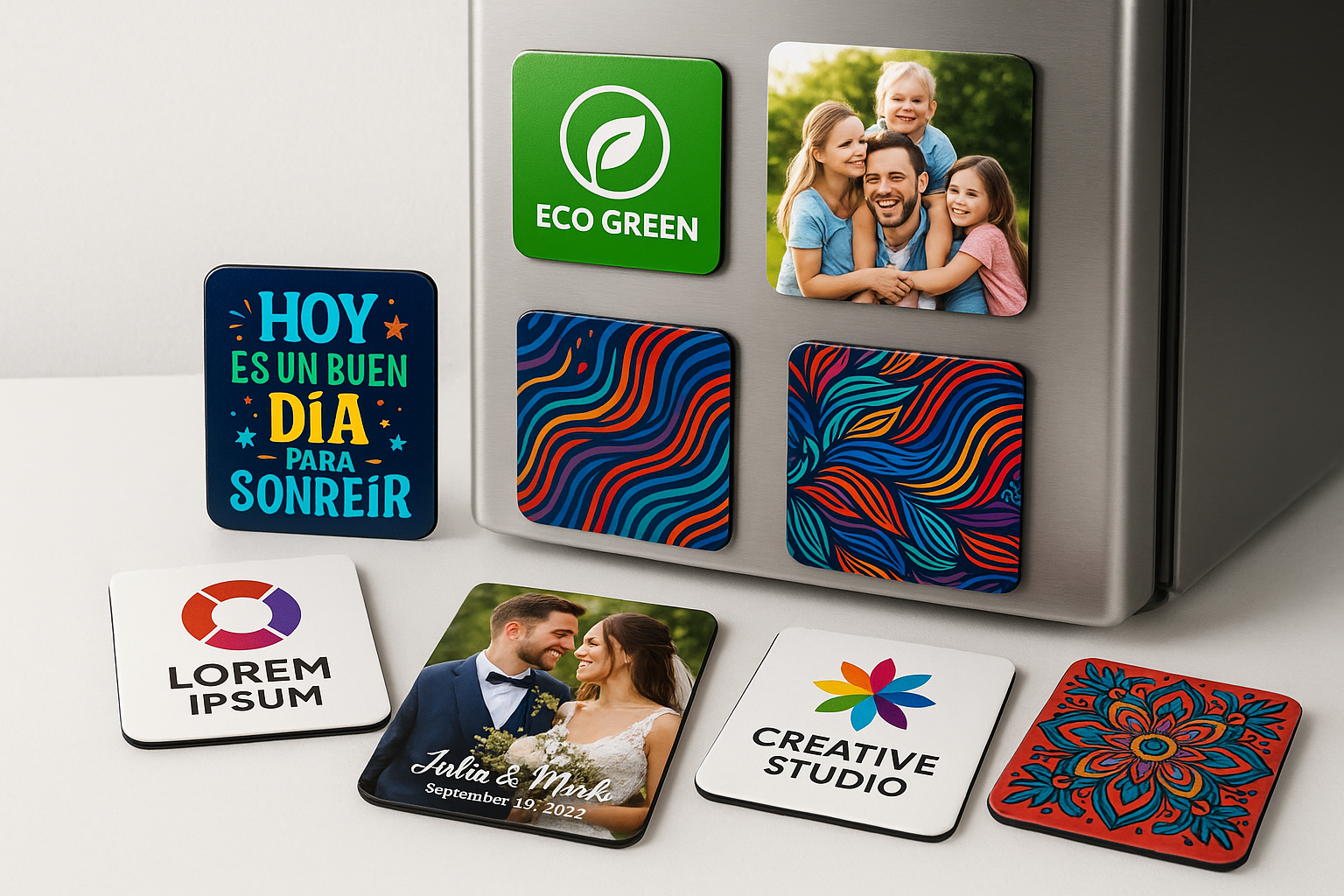 🧲 Imanes Personalizados que Destacan 🌈

Dale un toque único a tus superficies metálicas ✨. Personaliza tus imanes con logos, fotos, frases o diseños exclusivos usando DTF UV, garantizando colores vibrantes y máxima durabilidad 💪.

Perfectos para regalos 🎁, recuerdos de eventos 🎉, decoración de oficina 🏢 o promocionar tu marca 🚀.
👉 ¡Crea imanes únicos que llamen la atención y reflejen tu estilo! 🌟