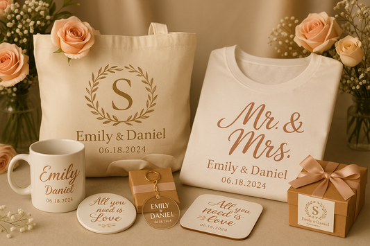 💍 Regalos y Souvenirs de Boda Personalizados 🎁

Haz que tu día especial sea inolvidable para tus invitados ✨. Personaliza detalles, recuerdos y souvenirs con logos, nombres, fechas o diseños únicos usando DTF UV y Textil, asegurando acabados de alta calidad y colores vibrantes 🌈.

Perfectos para dar un toque especial a tu boda 💖, agradecer a tus invitados 🎉 y crear recuerdos que duren toda la vida 📸.
👉 ¡Crea recuerdos únicos que tus invitados atesorarán para siempre! 🌟